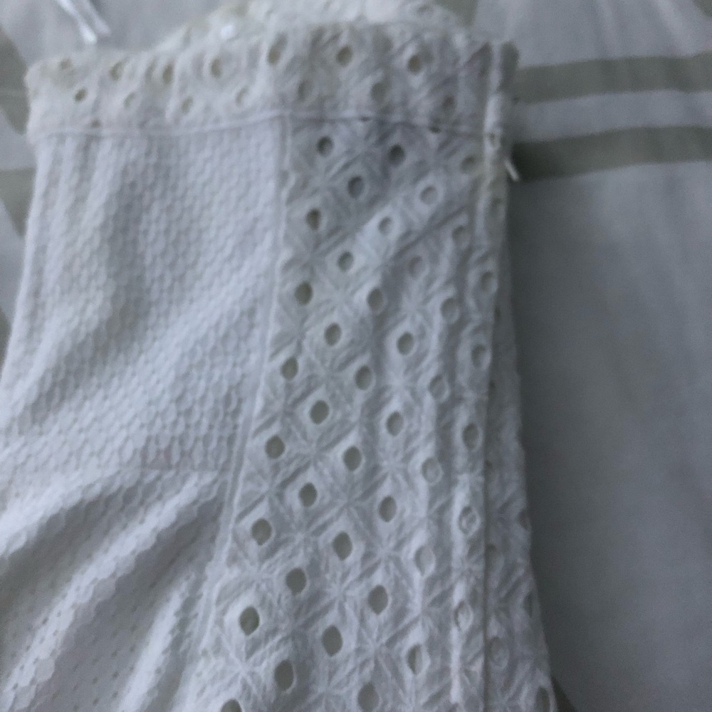 White House Black Market Ivory Eyelet Dress - Picture 3 of 4